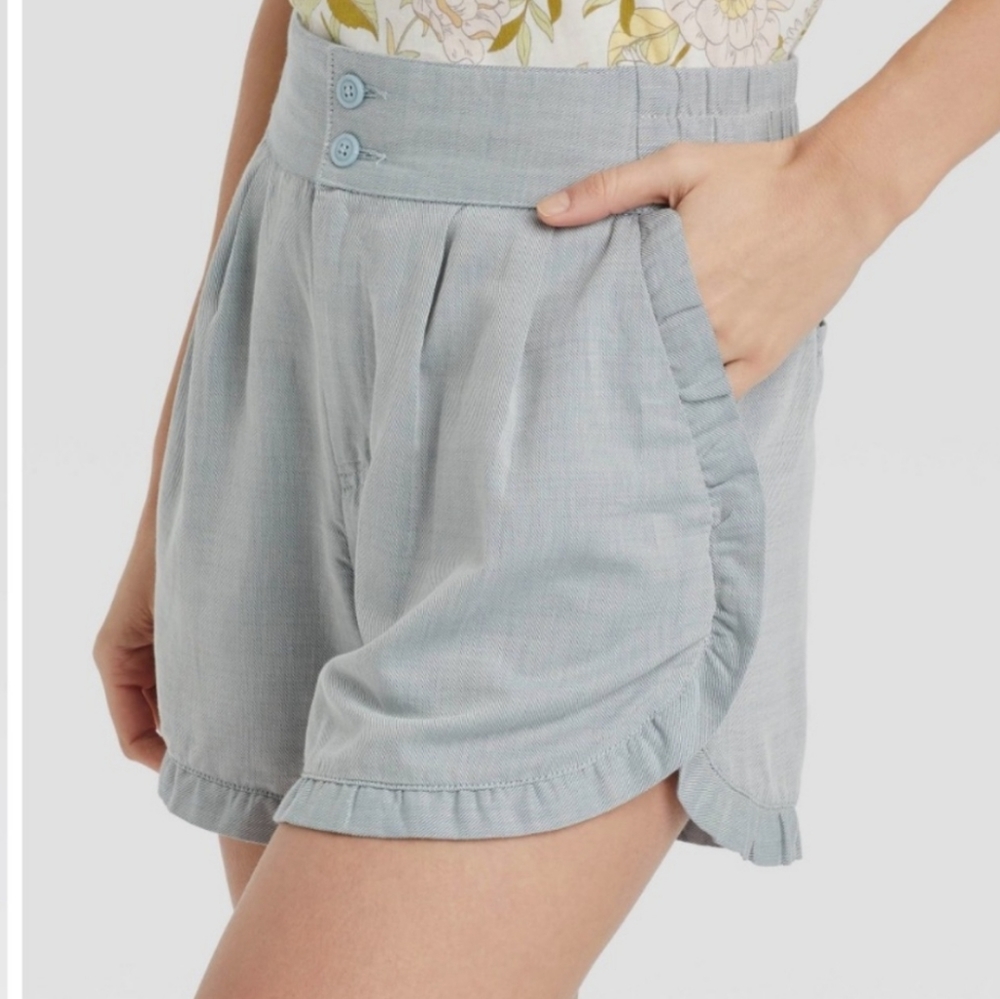 Who What Wear Light Blue Jean Shorts